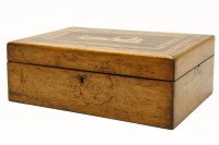 Lot 270 - A 19th century inlaid jewellery box