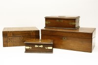 Lot 194 - A Victorian walnut writing slope