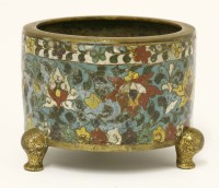 Lot 168 - A Chinese cloisonné censer