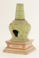 Lot 78 - A Chinese famille rose stupa