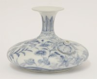 Lot 48 - An unusual blue and white kendi