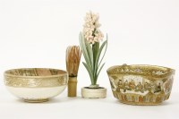 Lot 217 - A Bunnykins potter and cereal bowl