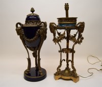 Lot 233 - Gilt metal Neo Classical design table lamp