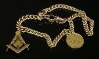 Lot 19 - A 9ct gold