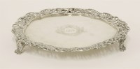 Lot 481 - A late Victorian salver