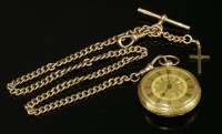 Lot 404 - An 18ct gold key wound