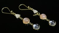 Lot 258 - A pair of gold
