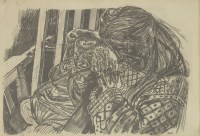 Lot 130 - John Bratby RA (1928-1992)
THE ARTIST'S WIFE JEAN AND SON DAVID