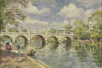 Lot 367 - Roy Petley (b.1950)
RICHMOND IN APRIL
Signed and dated 74 l.l.