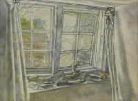 Lot 171 - Norman Clark RWS (1913-1992)
'WINDOW IN PORT QUIN'
Signed and dated '44 l.l.