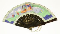 Lot 433 - A Chinese Canton brisé fan