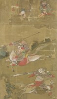 Lot 436 - Three Chinese gouache paintings