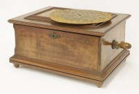 Lot 193A - A Symphion walnut disc musical box