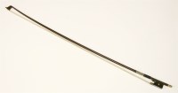 Lot 186 - A nickel-mounted violin bow