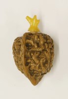 Lot 357 - A walnut snuff bottle