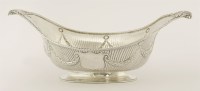 Lot 580 - An Edward VII silver roll dish