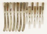 Lot 440 - Seven forks and seven knives