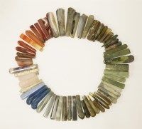 Lot 442 - A quantity of assorted of hardstone handles