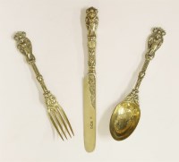 Lot 450 - A Victorian silver gilt knife