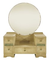 Lot 99 - An Art Deco limed oak dressing table