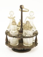 Lot 122 - A George III mahogany condiment stand