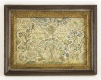 Lot 163 - An English stump work picture