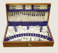 Lot 67 - An Elizabeth II silver twelve place canteen