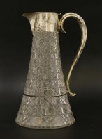 Lot 68 - A late Victorian silver-mounted cut glass decanter