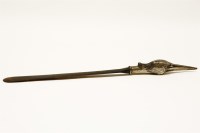 Lot 1199 - A silver mounted tortoiseshell page turner