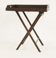Lot 1781 - A mahogany butler's tray