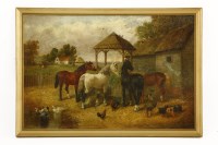 Lot 1555 - Follower of Herring Junr
ANIMALS IN A FARMYARD
Bears signature