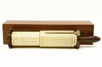 Lot 1242 - A Stanley Fuller calculator with bakelite handle in mahogany box