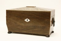 Lot 1360 - A 19th Century La rochere rosewood tea caddy