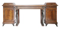 Lot 110 - A Regency mahogany three-piece sideboard