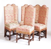 Lot 107 - A set of twelve single dining chairs