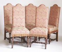 Lot 108 - A set of ten single dining chairs