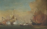 Lot 89 - Circle of Willem van de Velde the Younger (Dutch