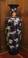 Lot 168 - A monumental modern Chinese baluster vase