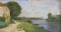 Lot 6 - Jean-Eugène Clary (1856-1929)
A RIVER LANDSCAPE
Signed l.l.