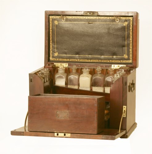 Lot 24 - A large mahogany apothecary's cabinet