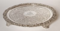 Lot 227 - A Sheffield plate salver