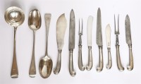 Lot 231 - A set of Victorian Old English pattern table silver