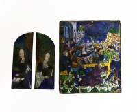 Lot 1202 - A Limoges enamelled panel