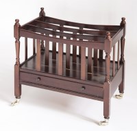 Lot 67 - A reproduction mahogany canterbury