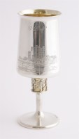 Lot 245 - A modern parcel gilt silver goblet