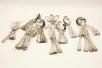 Lot 1139 - A quantity of hallmarked English silver flatware