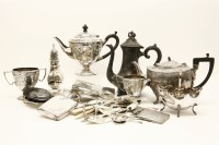 Lot 1154 - A silver cigarette box
