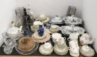 Lot 1305 - A Shelley 'Harebell' pattern part tea service