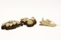 Lot 1197 - A late 19th/early 20th century Japanese carved ivory okimono