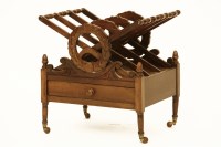 Lot 1650 - A Victorian rosewood 'x' frame Canterbury